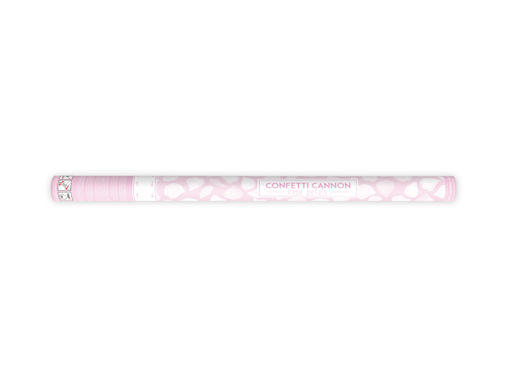 Picture of CONFETTI CANNON WITH ROSE PETALS WHITE 80CM